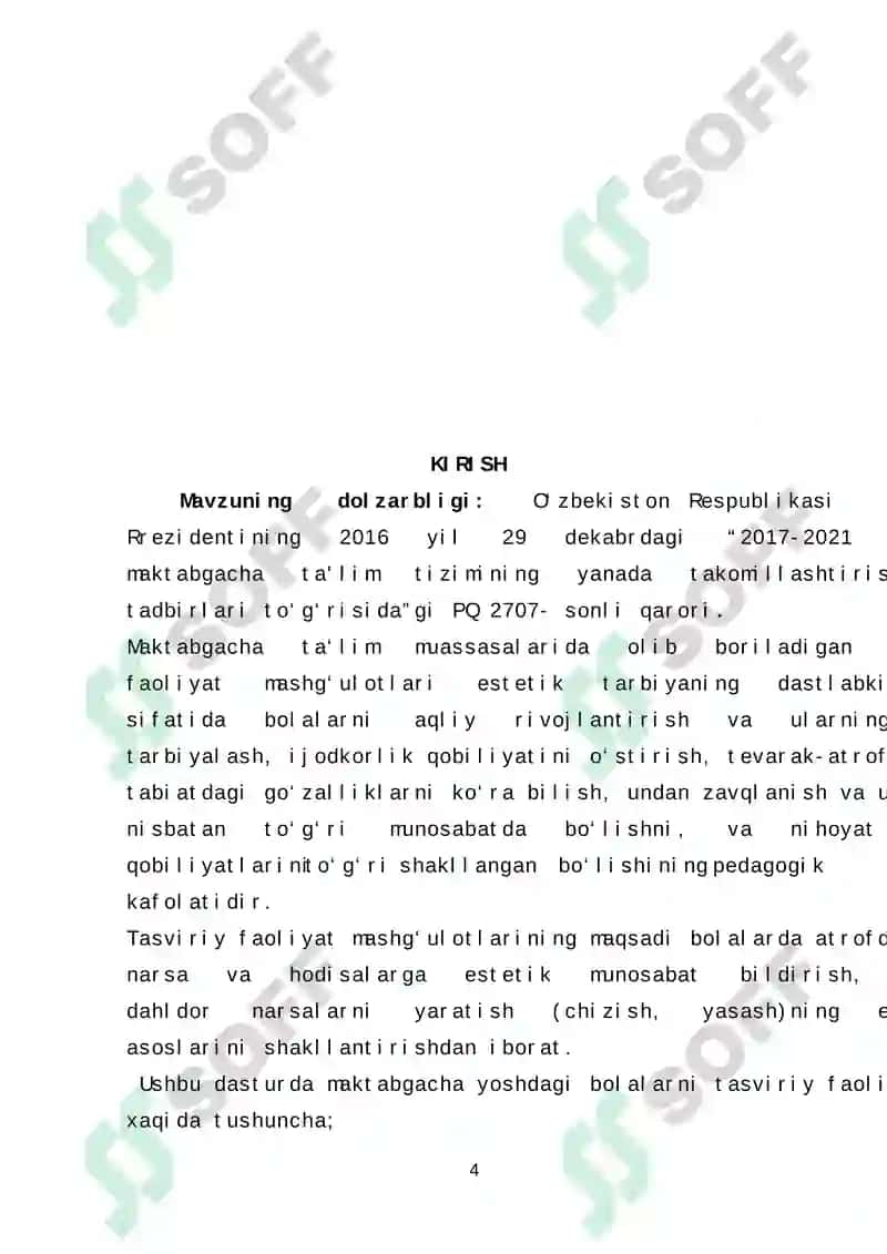 Maktabgacha taʼlim tashkilotlarida loy ishi mashgʻulotlari 2