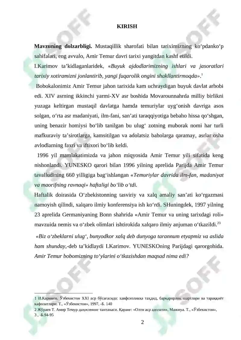 AMIR TEMURNING SIYOSIY HOKIMYATNI QO’LGA OLISHI VA MARKAZLASHGAN DAVLATNING TASHKIL TOPISHI 2