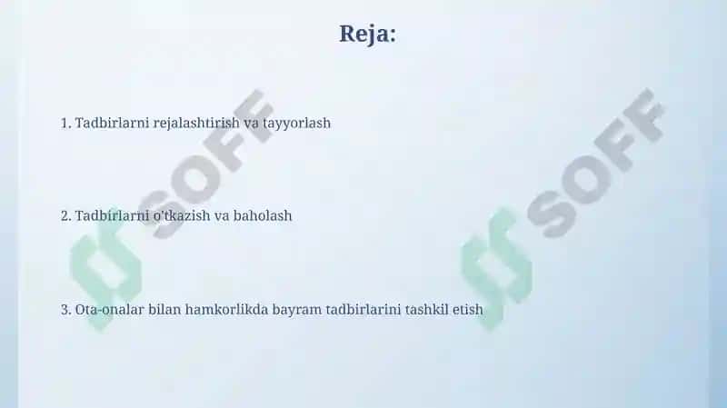 OTA-onalar hamkorligida bayram-tadbirlarini tashkil etish 2