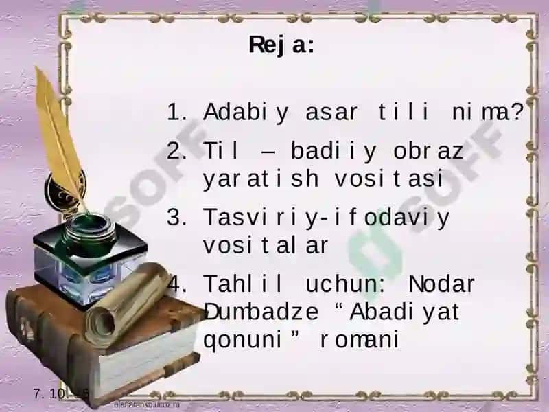 Adabiy asar tili 2