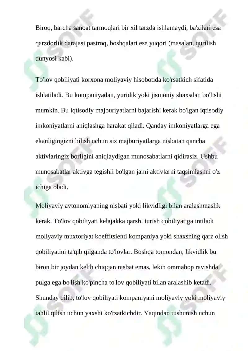 To'lo'v qobiliyati 2