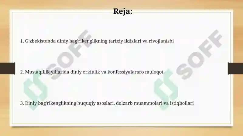 Diniy bag'rikenglikning tarixiy ildizlari va rivojlanishi 2