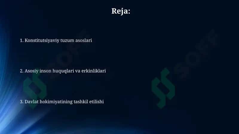 O'zbekiston Respublikasi Konstitutsiyasining asosiy tamoyillari 2