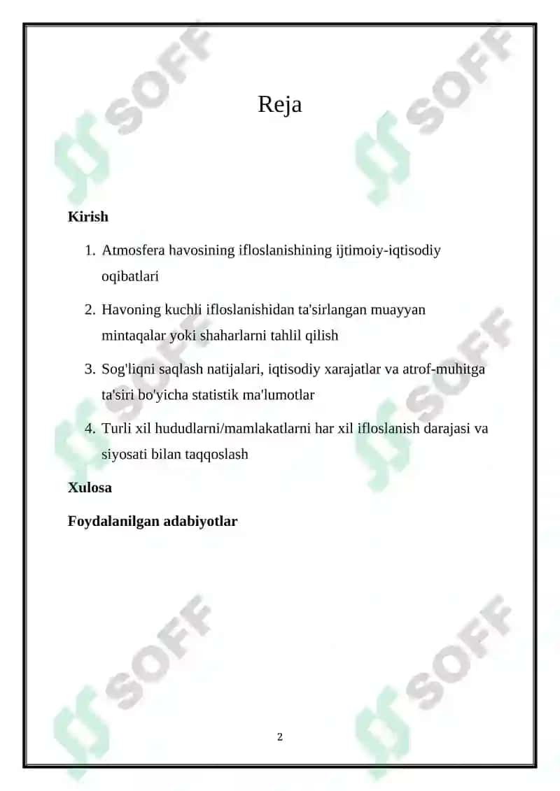 ATMOSFERA HAVOSI IFLOSLANISHINING IJTIMOIY IQTISODIY OQIBATLARI 2