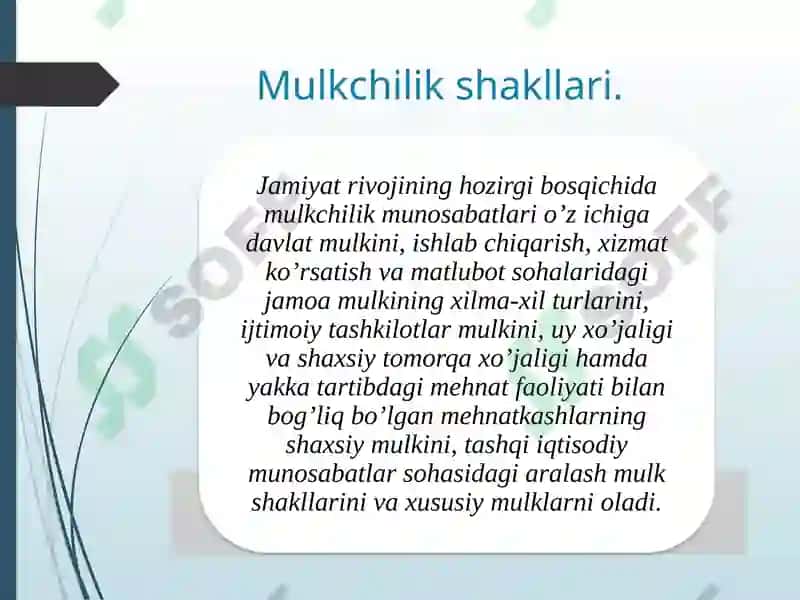 Mulkchilik shakllari 2