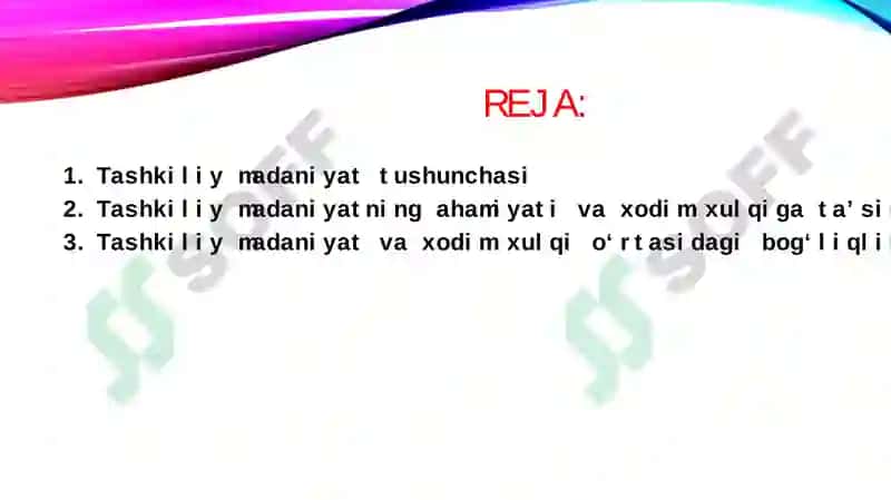 Tashkiliy madaniyat turlari va xodim xulqiga ta'siri 2