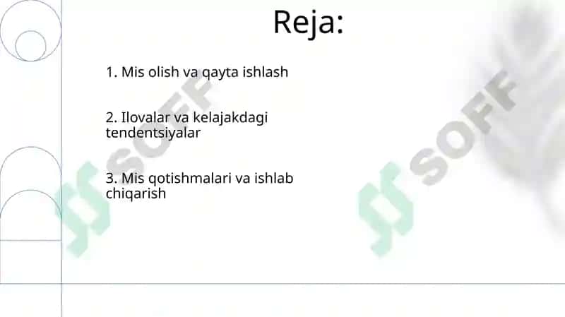Rangli metallar. Rux va mis ishlab chiqarish texnologiyalari 2