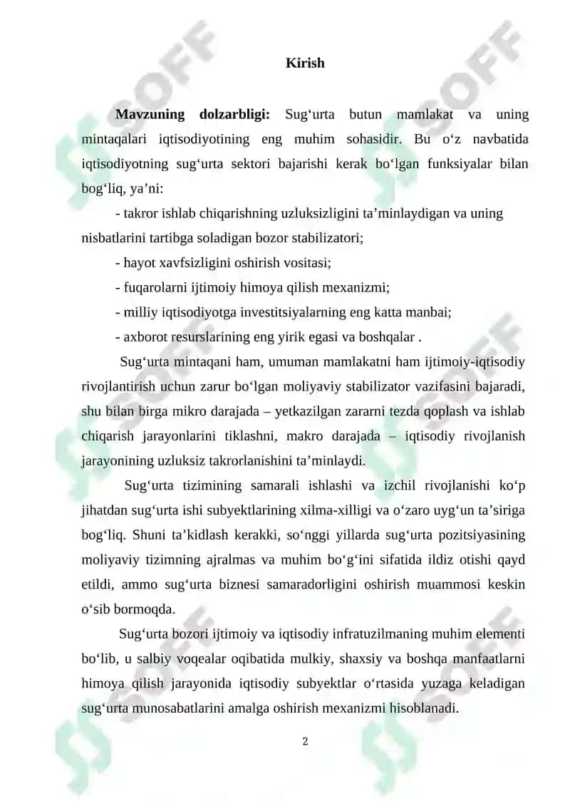 Sug‘urta kompaniyalarida moliyaviy barqarorlikni ta’minlash usullari 2