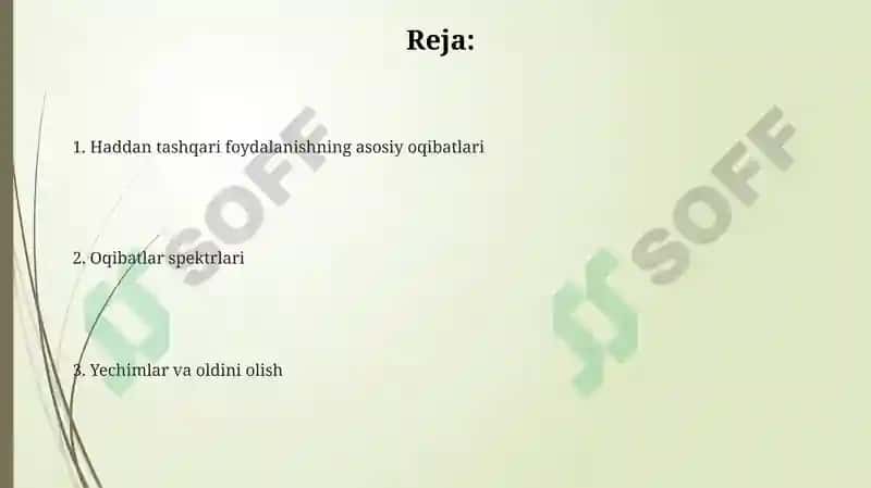 Tabiiy resurslardan ortiqcha foydalanishning oqibatlari 2