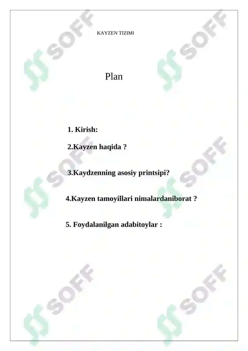Kayzen Tizimi 2