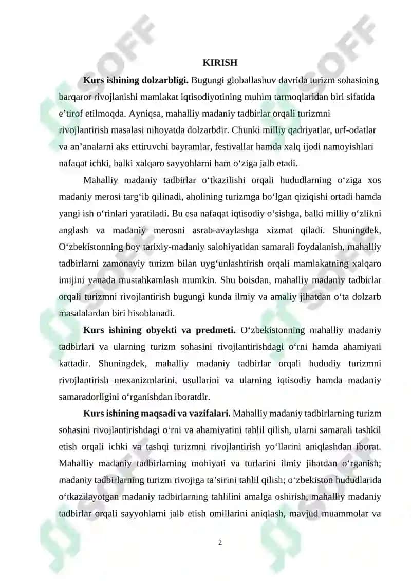 MAHALLIY MADANIY TADBIRLAR ORQALI TURIZMNI RIVOJLANTIRISH 2
