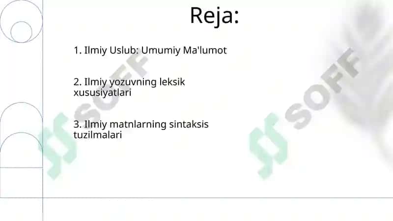 Ilmiy uslub va uning turlari 2