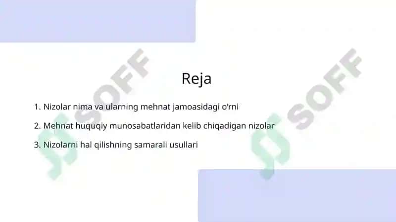 Mehnat jamoasidagi nizolar: kelib chiqish sabablari va hal qilish usullari 2