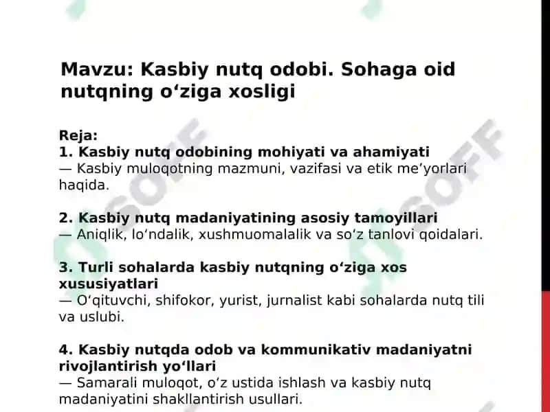 Kasbiy Nutq Madaniyati 2