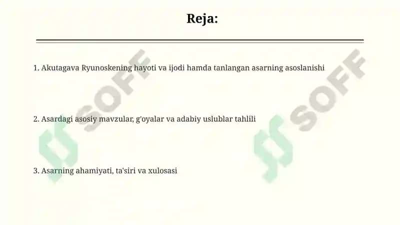 Akutagava Ryunoskei jodierkintanlanganasaritahlilimisolida 2