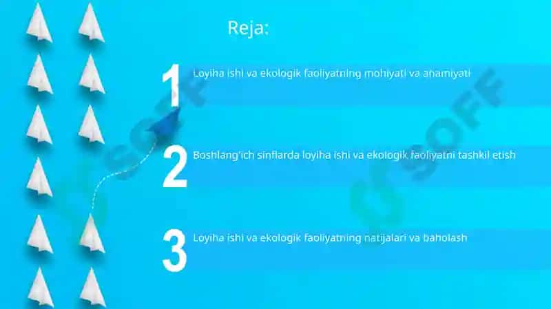 Loyiha ishi va ekologik faoliyat 2