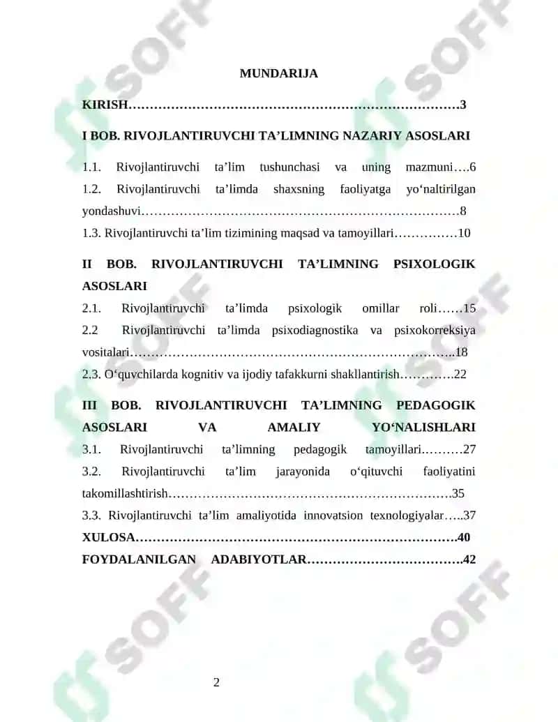 RIVOJLANTIRUVCHI TA’LIMNING PSIXO-PEDAGOGIK ASOSLARI 2