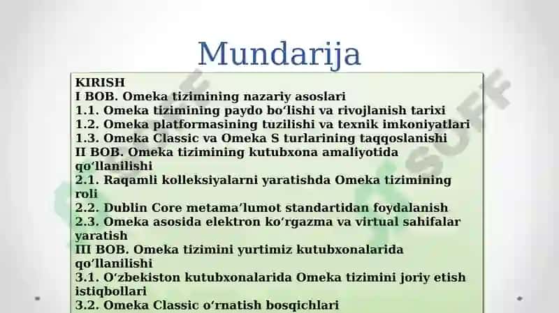 Omeka ochiqa xizmati - kutubxona tizimi 2