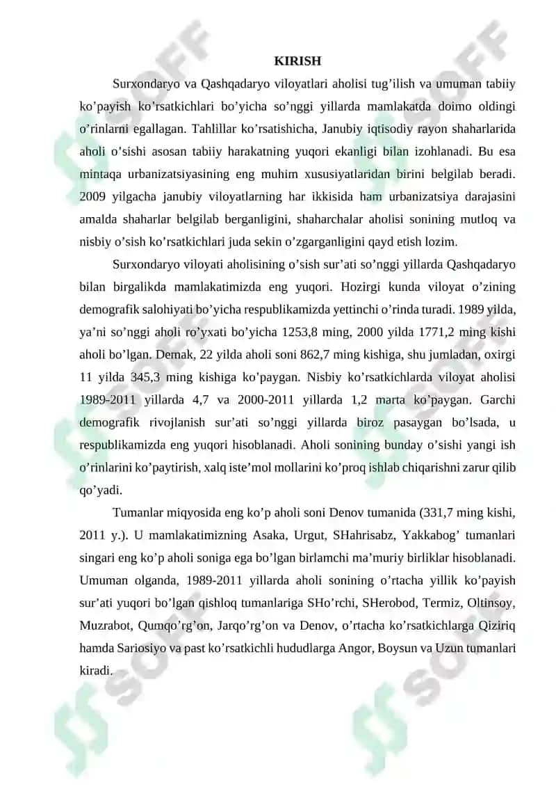 Qashqadaryo mintaqasining ijtimoiy-iqtisodiy rivojlanishining asosiy muammolari va yo‘nalishlarini aniqlash 2