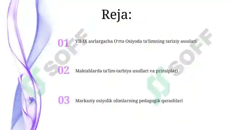 VII-IX asrning birinchi yarmigacha O‘rta Osiyoda maktablar ta'biyatining tarixiy asoslari 2