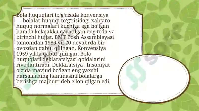 Bolalar Huquqlari To'g'risidagi Konvensiya 2