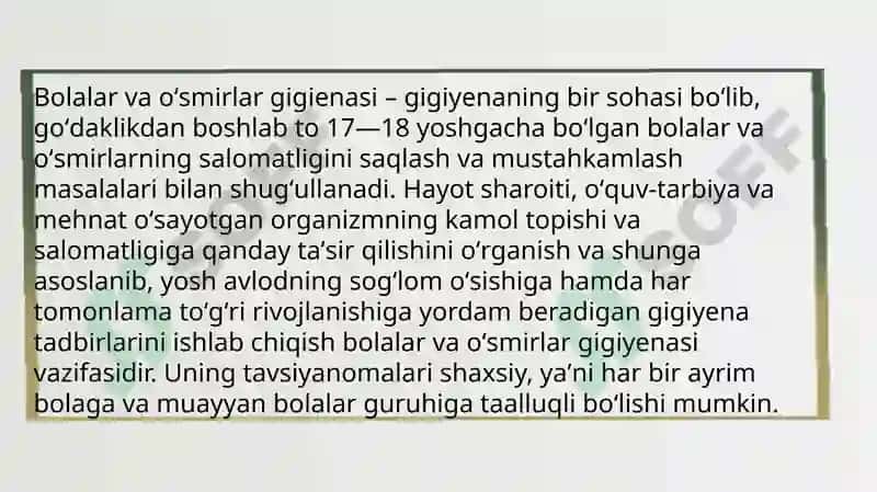 Bolalarni gigiyenik tarbiyalash 2