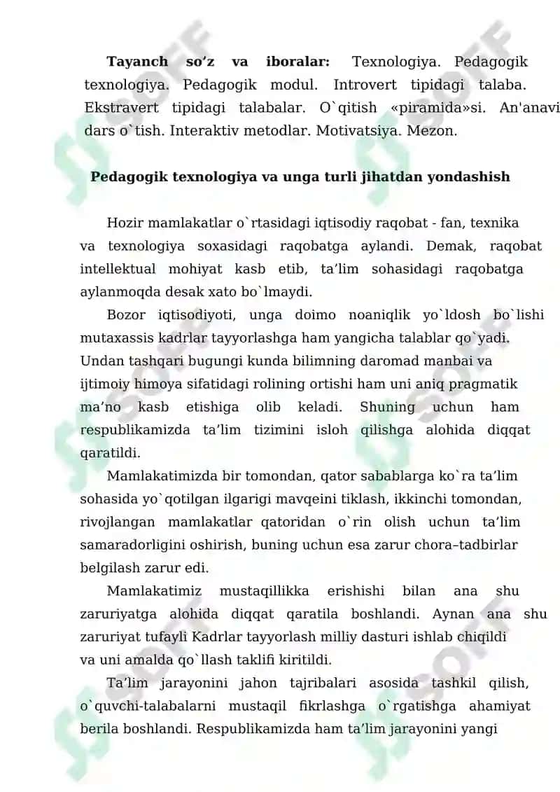 pedagogik texnologiyalar 2