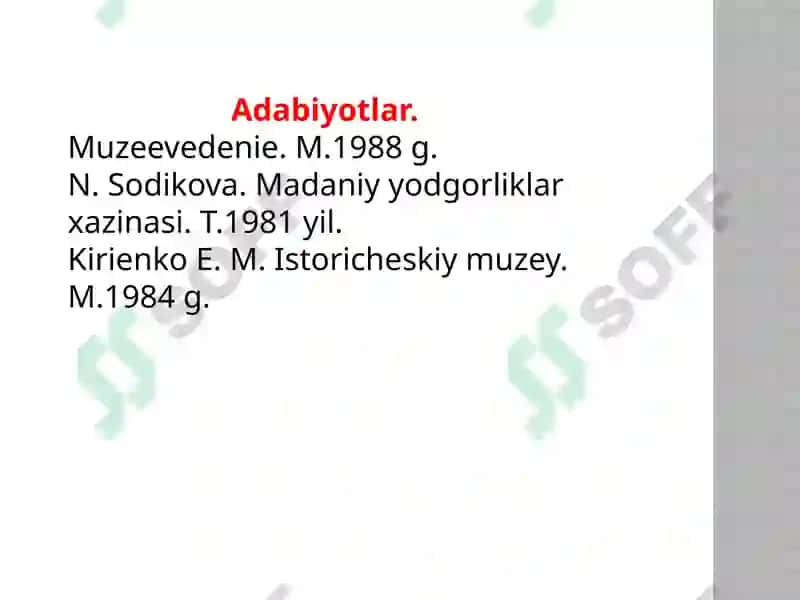 Muzeylarningilmiy-tadqiqotchilikfaoliyati 2