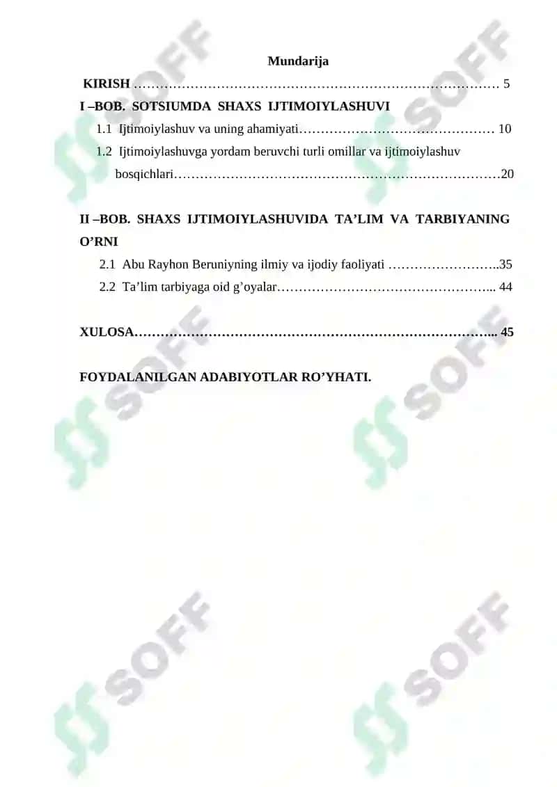 Abu Rayhon Beruniy ilmiy ijodida shaxs ijtimoiylashuvida ta’lim – tarbiyaga oid g’oyalar 2