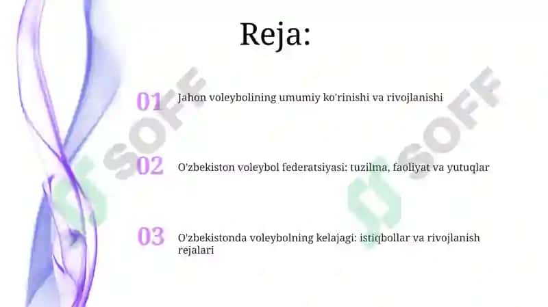 Jahon voleybolining umumiy ko'rinishi va rivojlanishi 2