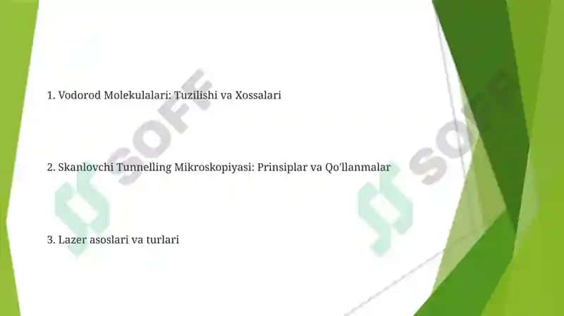 Vodorod molekulasi, lazerlar va ularning qoʻllanilishi, Tunnel mikroskopi 2