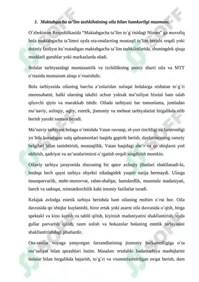 Bolalarni pedagoglar va ota-onalar bilan hamkorlikda ijod qilishi 2