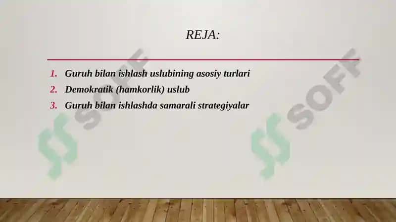 Trenerning guruhda ishlash uslubi 2