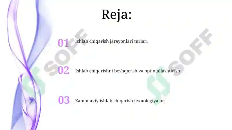 Ishlab chiqarish jarayonlari 2