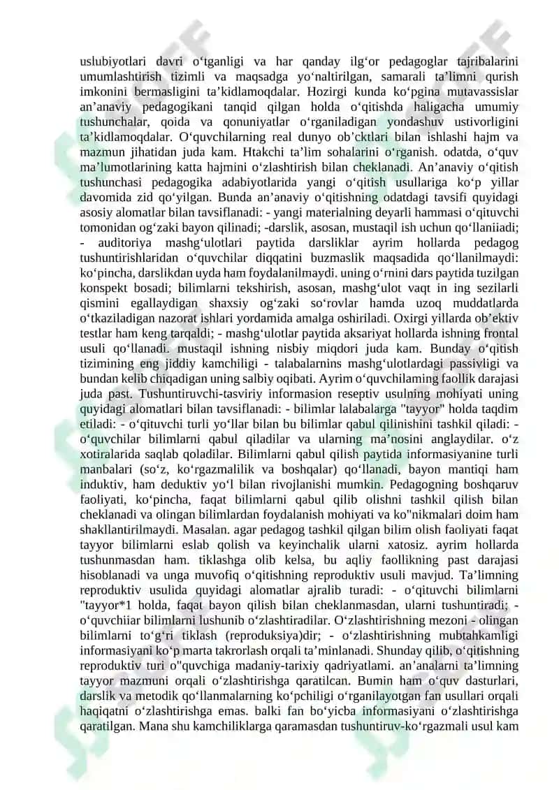 O‘qitishning rivojlantiruvchi texnologiyalari 2