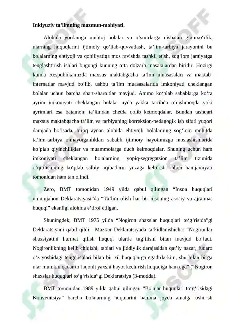 Inklyuziv ta’limning mazmun va mohiyati 2