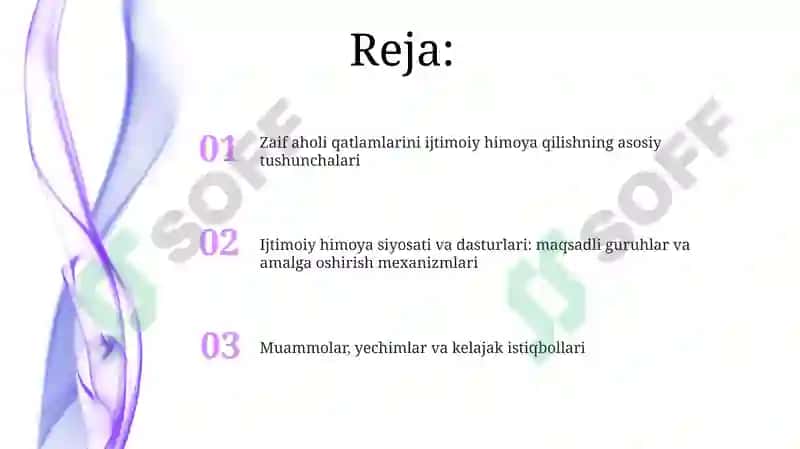 Zaif aholi qatlamlarini ijtimoiy himoya qilish 2