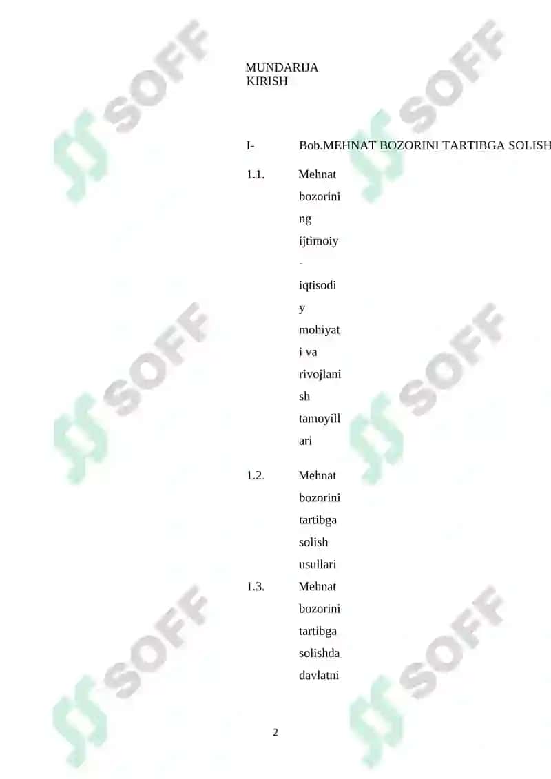 HUDUDLARDA MEHNAT BOZORINI TATIBGA SOLISH 2