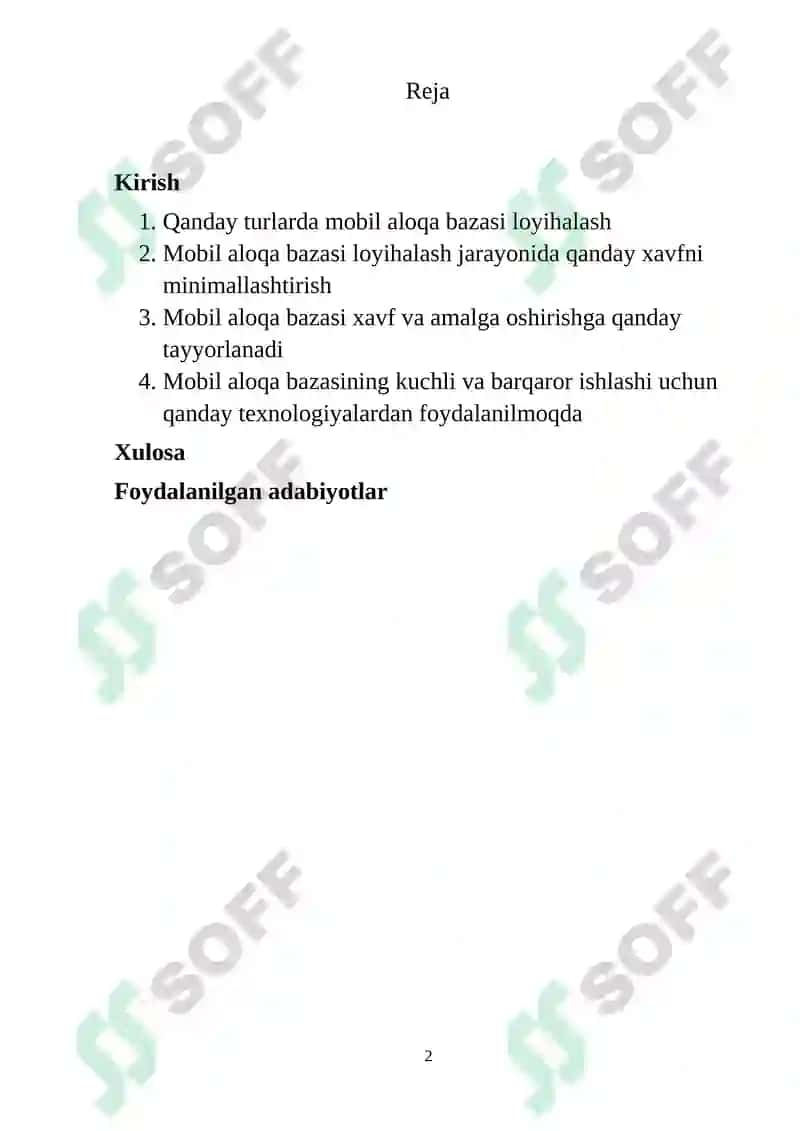 MOBIL ALOQA BAZAVIY STANSIYALARI 2