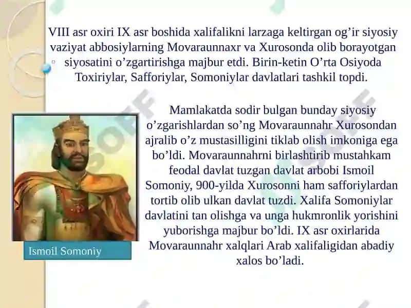 O‘rta asrlarda Markaziy Osiyo xalqlari madaniyati 2