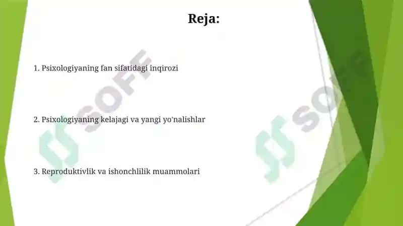 Psixologiyaning fan sifatidagi inqirozi 2