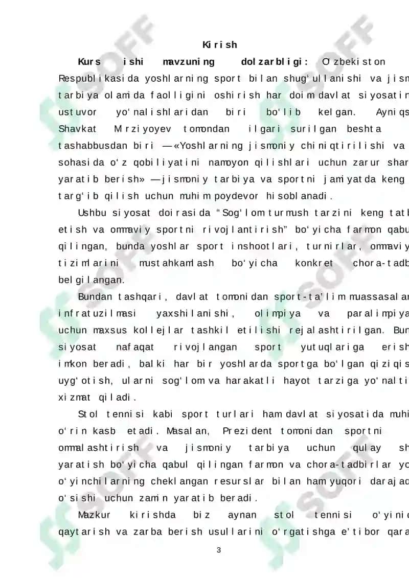 Stol tennisi o‘yinida to‘pchani qaytarish va zarba berish usullarini o‘rgatish 2