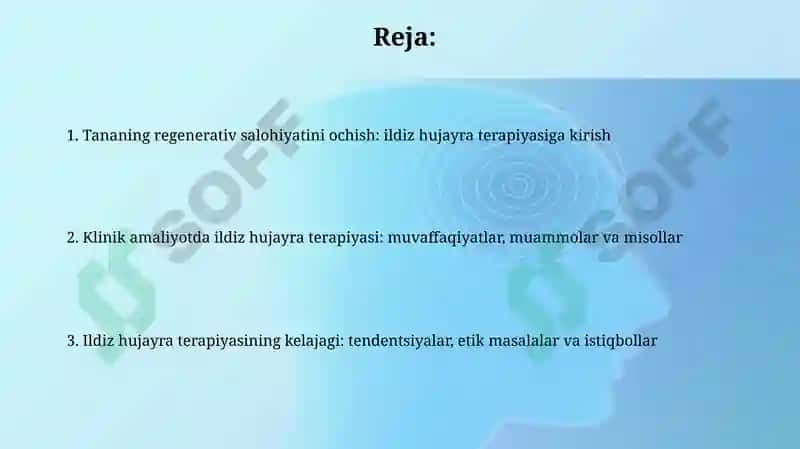 O'zak hujayra terapiyasi 2