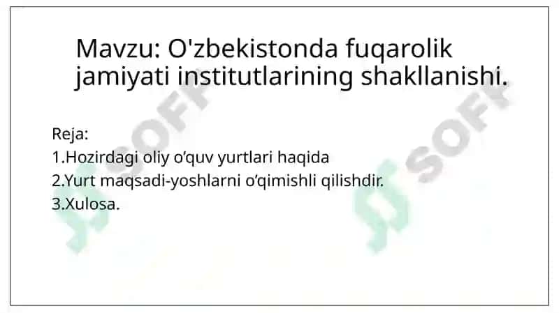O'zbekistonda fuqarolik jamiyati 2