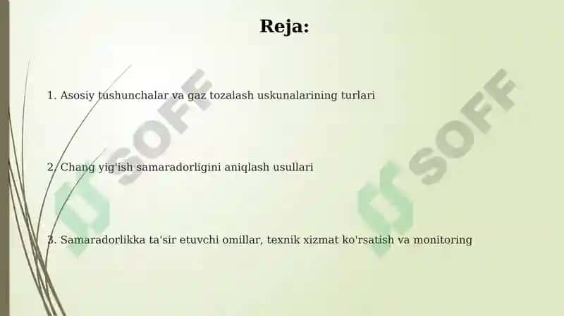 Gaz tozalovchi apparatlarining changushlab qolish samaradorligi qanday aniqlanadi? 2