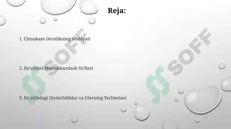 Chinakam Do'stlikning Mohiyati 2