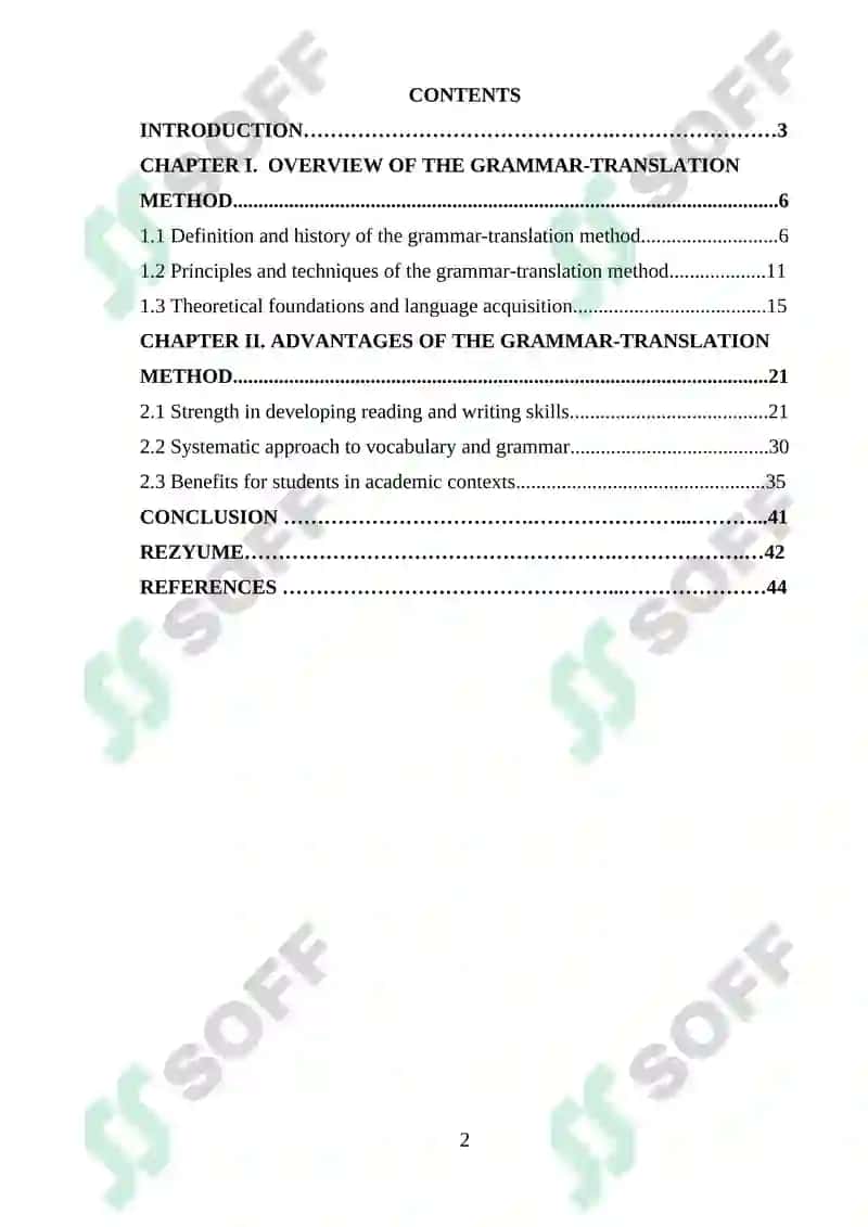 ADVANTAGES OF GRAMMAR TRANSLATION METHOD 2