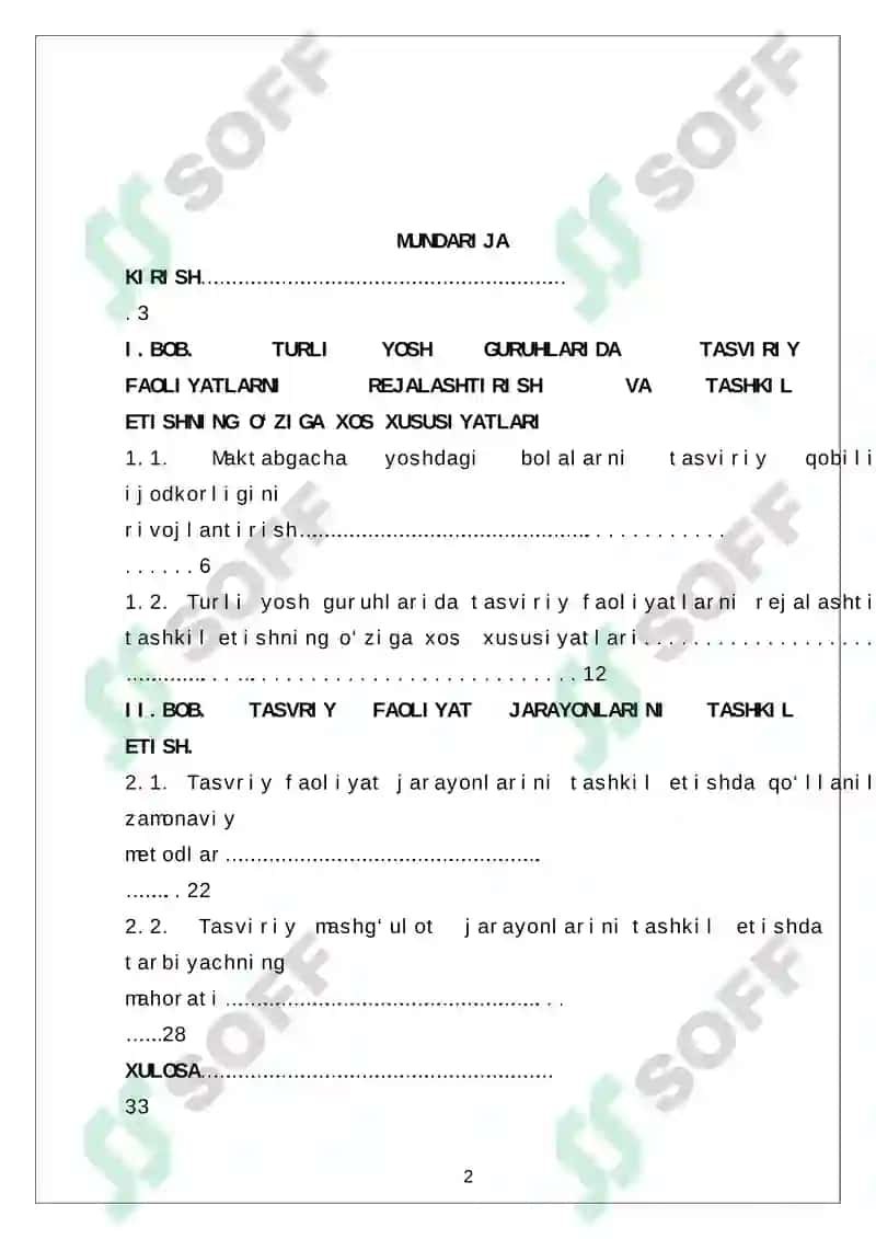TURLI YOSHDAGI BOLALAR GURUHIDA TASVIRIY  FAOLIYATNI TASHKIL QILISH 2