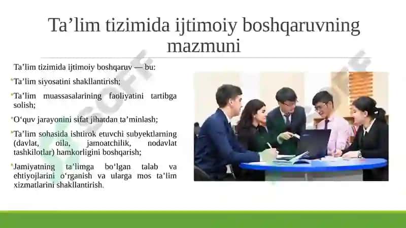 Ta’lim tizimida ijtimoiy boshqaruv. 2