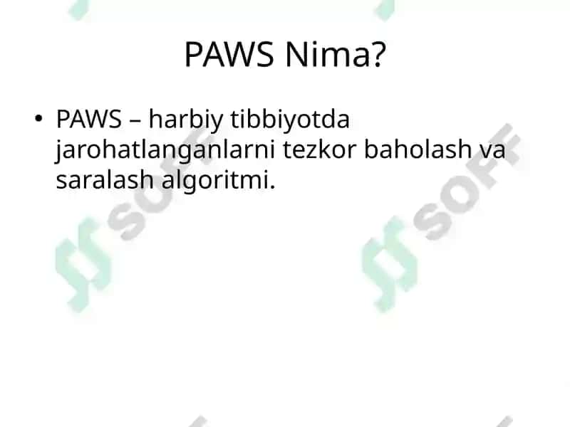 PAWS Algoritmi 2